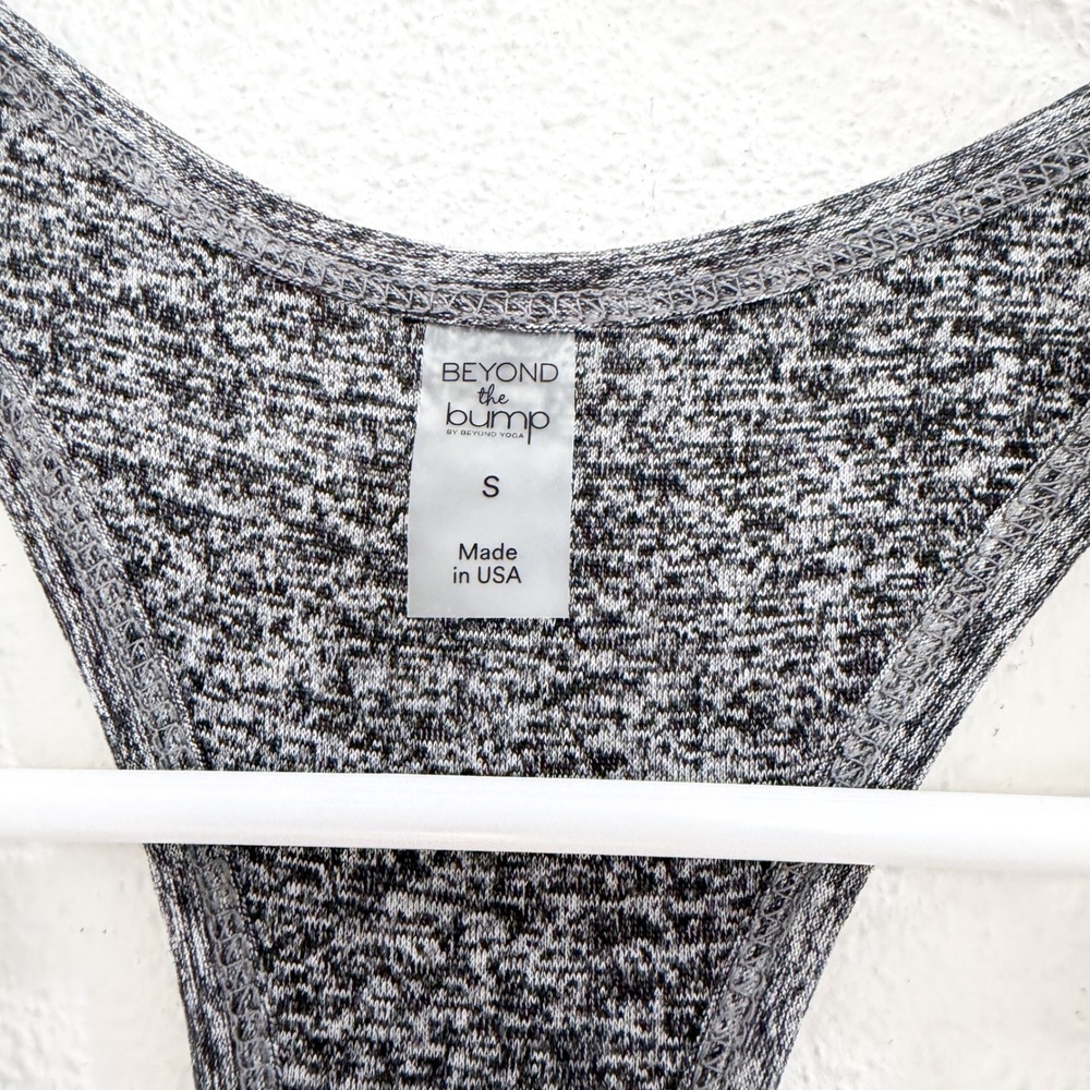 Beyond Yoga Maternity Racerback Tank Top Ruched Gray S - Picture 4 of 4